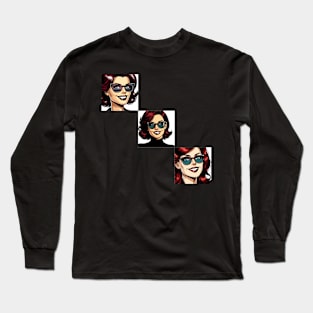 Volti di Donna 5 | Female faces 5 Long Sleeve T-Shirt